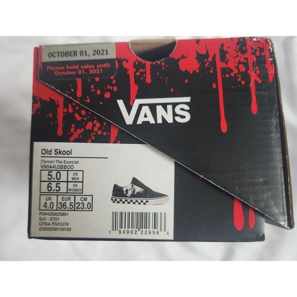 Vans House of Terror The Exorcist Shoes Mens Size 5 Women\'s Size 6.5 main image 11